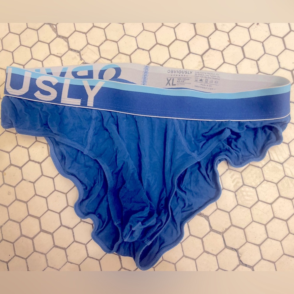 Blue bamboo underwear